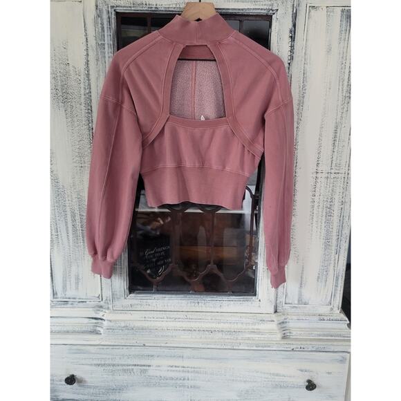 NWT Anthropologie Cutout Sweatshirt Top - Small - Picture 7 of 7